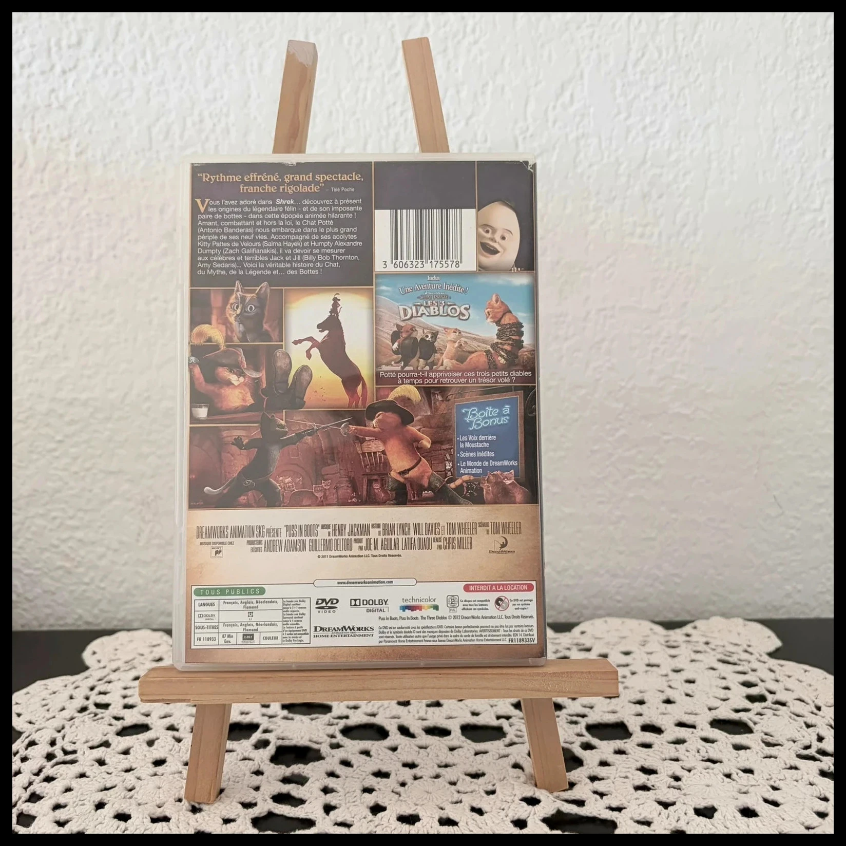 DVD O Gato de Botas – DreamWorks – Filme de animação – photo 2
